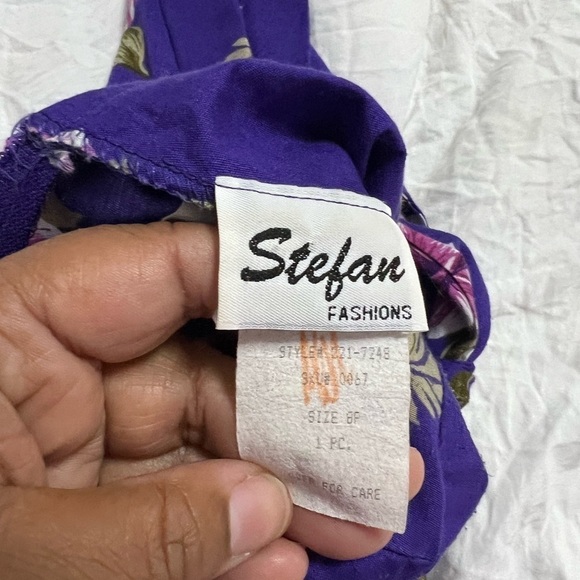 Stefan Fashions Ruched Midi Wrap Dress - Size 8P - Picture 6 of 8